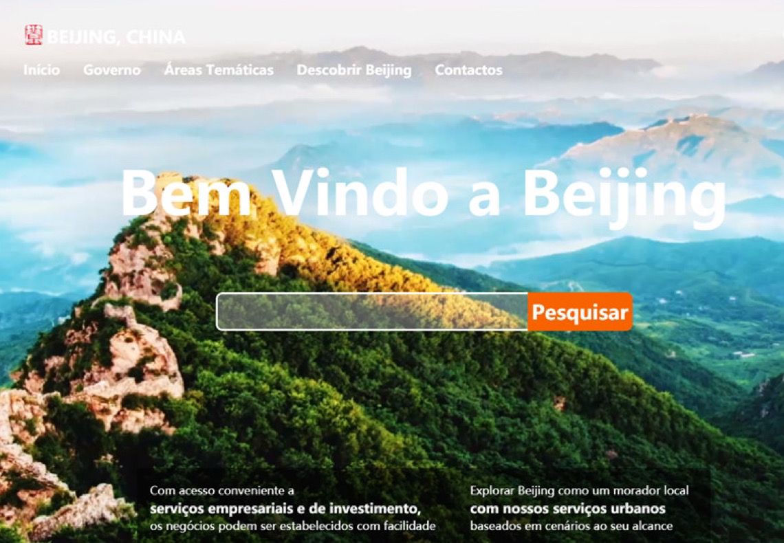Beijing atualiza website para informar visitantes estrangeiros