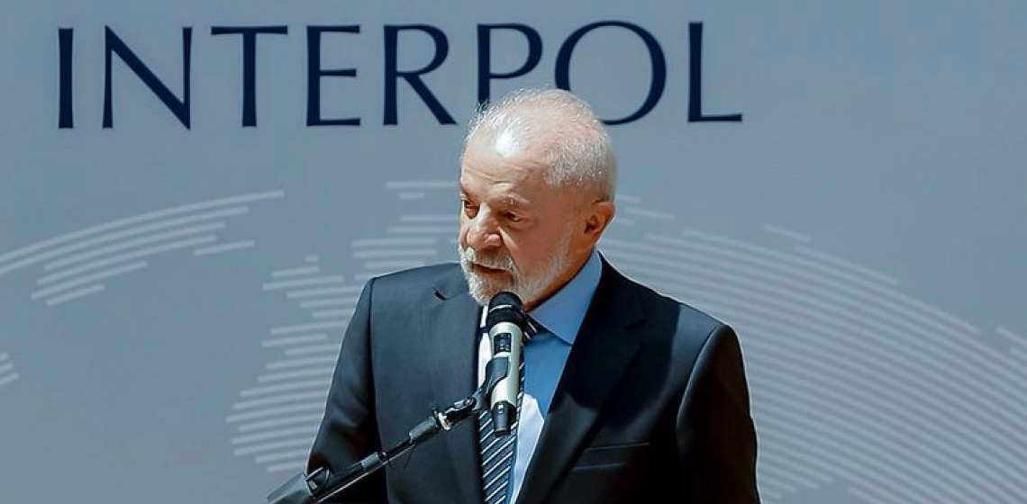 Na Interpol, Lula diz que combate ao crime organizado requer ações coordenadas entre países
