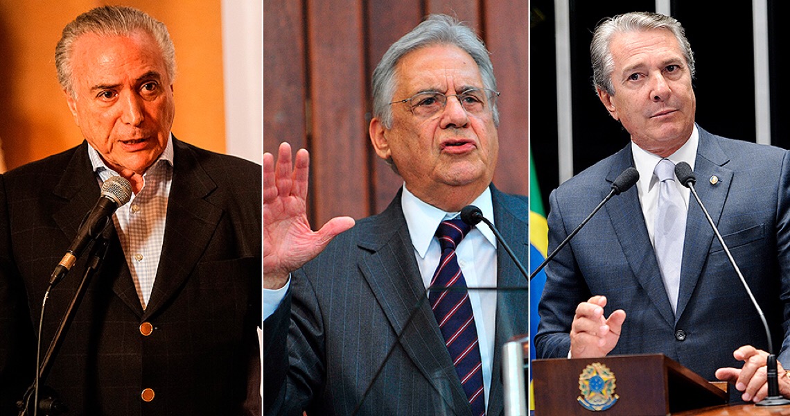 Temer, FHC e Collor alertam para o risco de crise institucional no país e dizem que momento exige diálogo