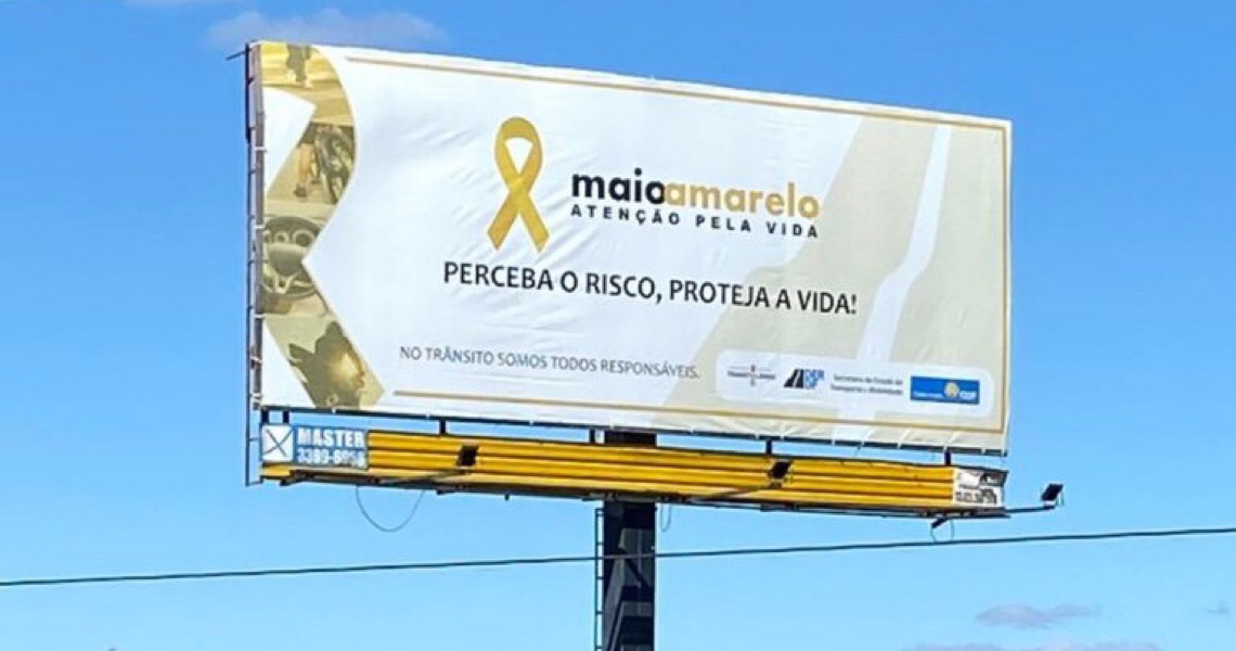 “Perceba o risco, proteja a vida”: DER reforça campanha Maio Amarelo em vários pontos do DF
