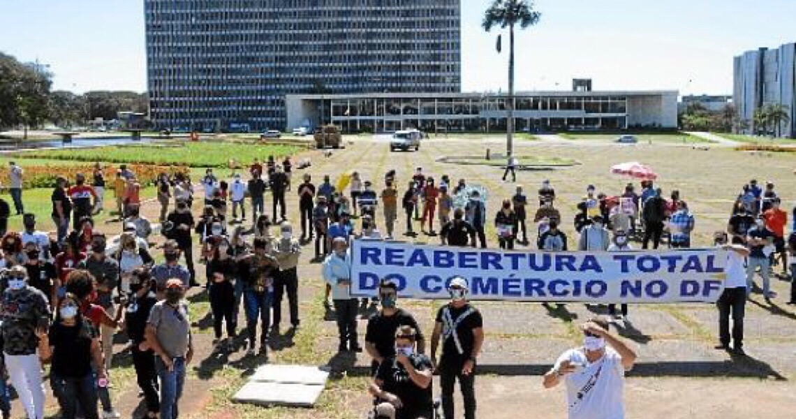 Setores fechados pressionam a Justiça. DF chega a 35.368 casos e 432 mortos pelo novo coronavírus