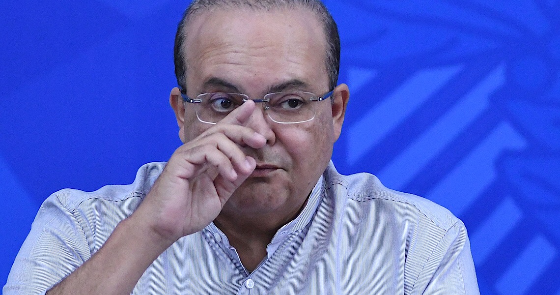 Governador do Distrito Federal, Ibaneis Rocha, de camarote
