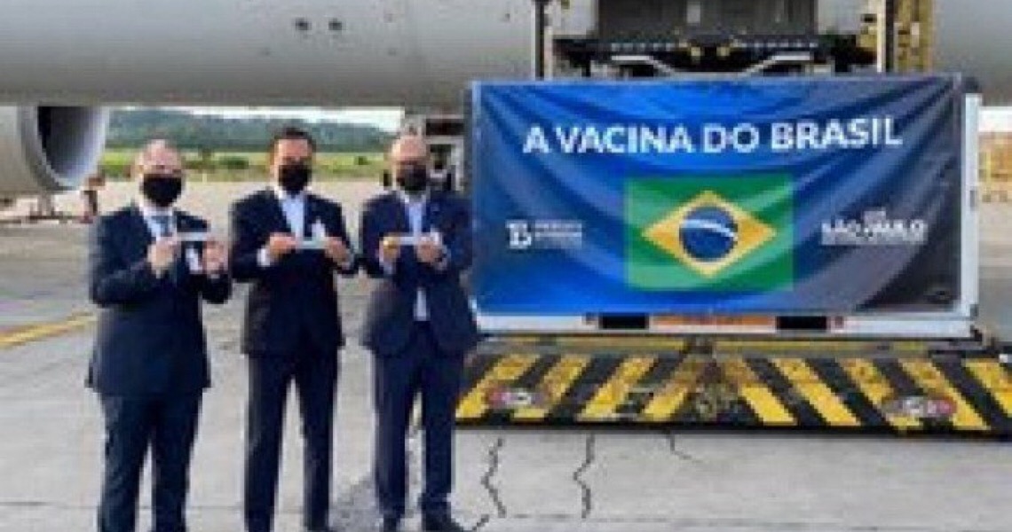 Doria recepciona lote com insumo para produção de vacina chinesa