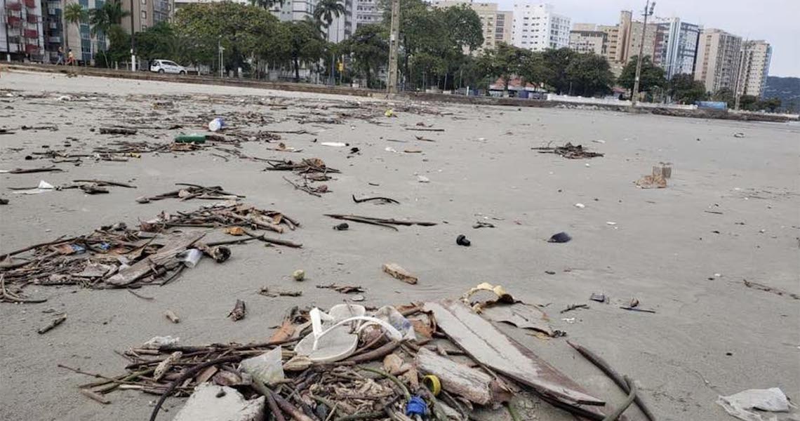 Lixo do mar no litoral de São Paulo será mapeado