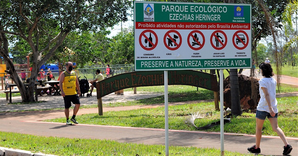 Cidadãos podem adotar parques do DF