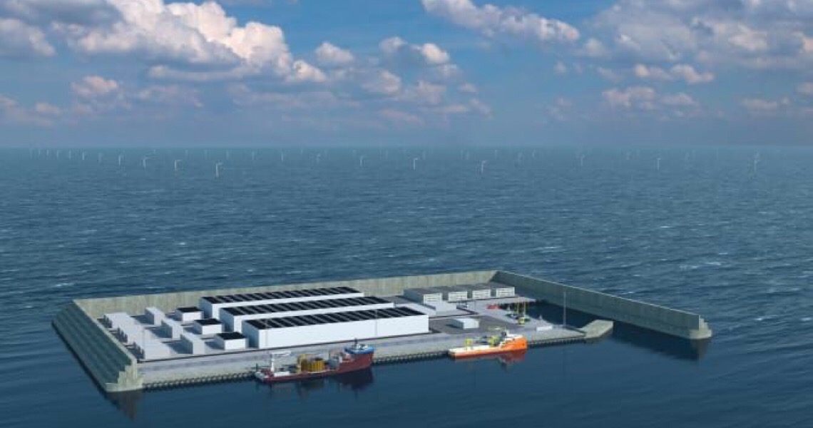 Ilha artificial para produzir energia limpa na Dinamarca