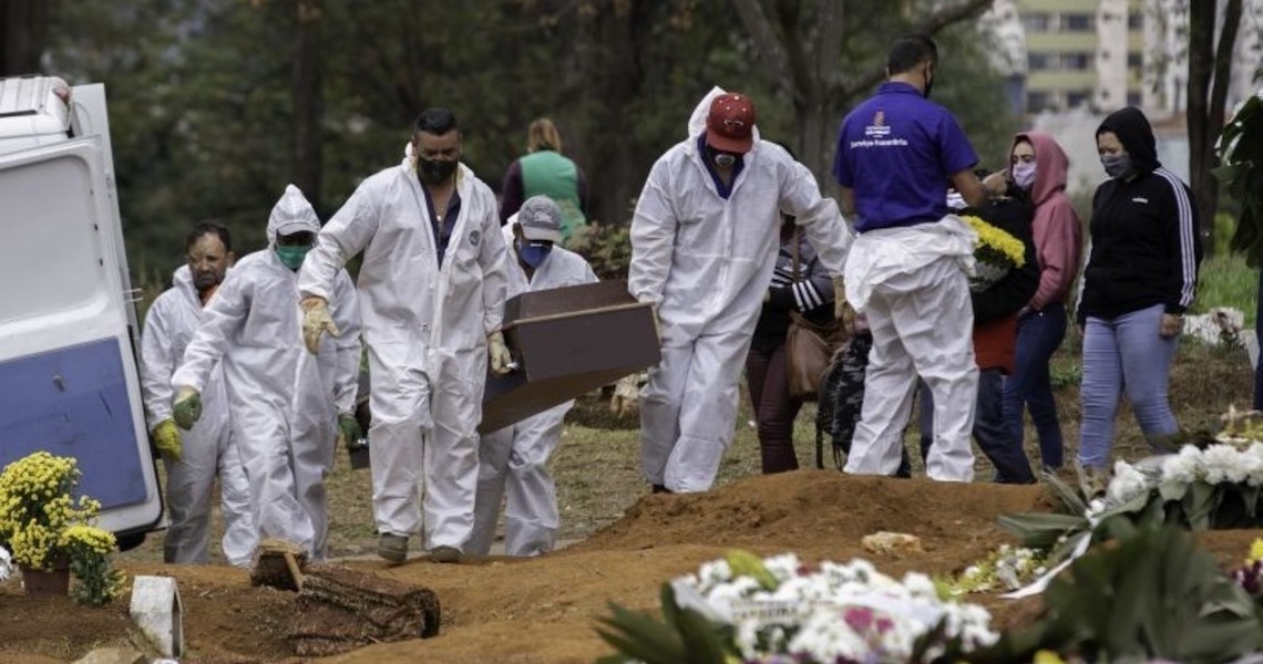 Brasil é o país das Américas com maior nº de mortes por milhão causadas pela Covid-19