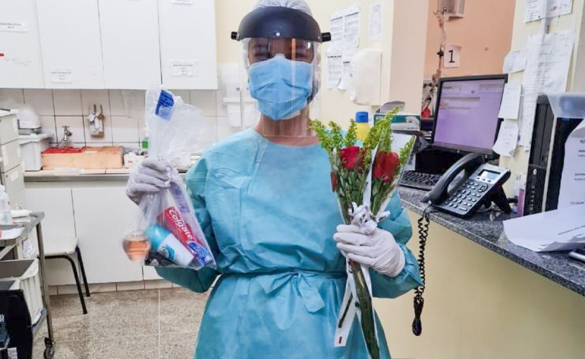 No DF, mamães internadas na enfermaria covid do HRPL recebem homenagem
