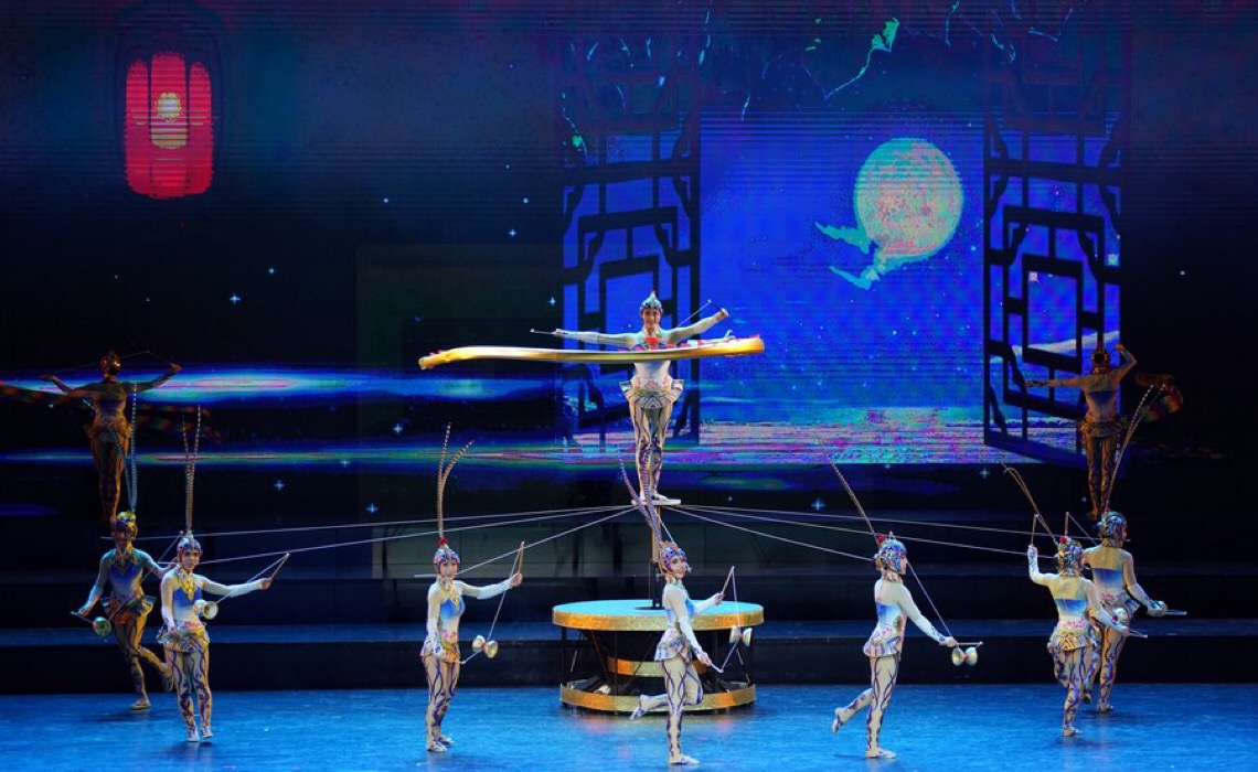 Festival internacional de acrobacia é inaugurado no norte da China