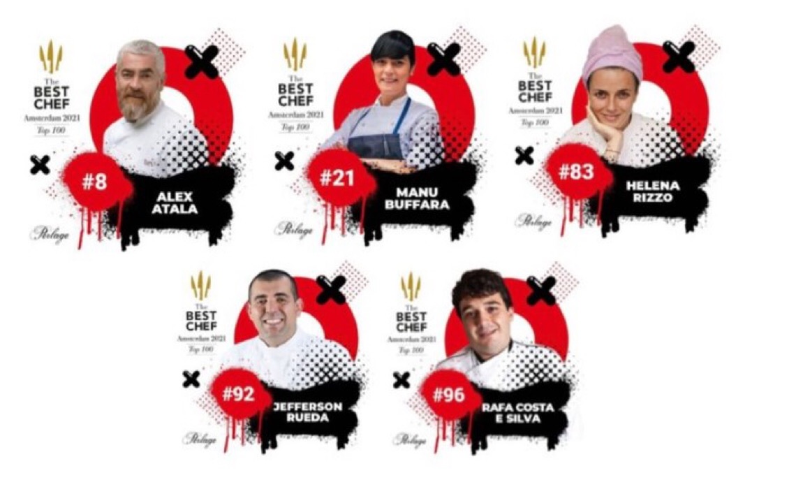 Cinco chefes de cozinha brasileiros estão entre os melhores do mundo