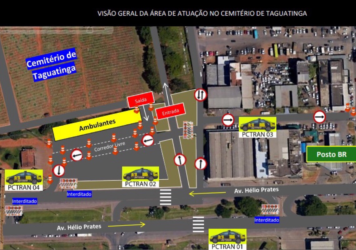 Confira as alterações no trânsito do DIstrito Federal devido ao Dia de Finados