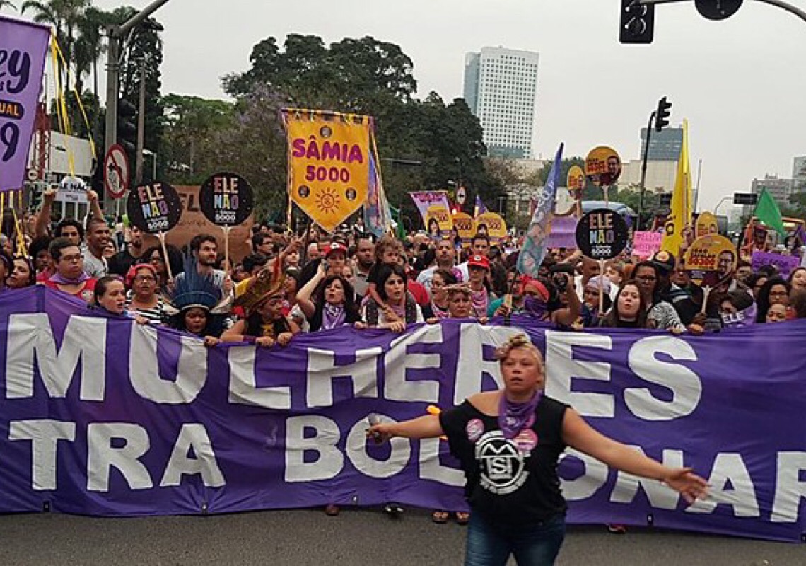 Mulheres convocam manifestação nacional “Bolsonaro nunca mais” para 4 de dezembro