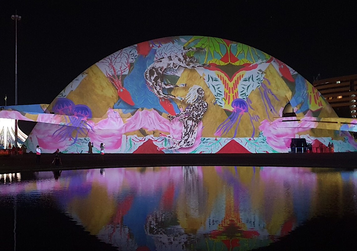 Espanha projeta arte no Museu Nacional da República