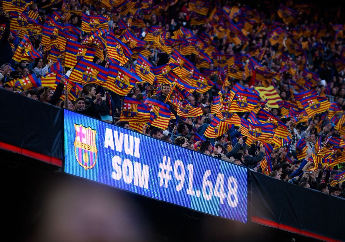 Barcelona recebe o maior público da história do futebol feminino