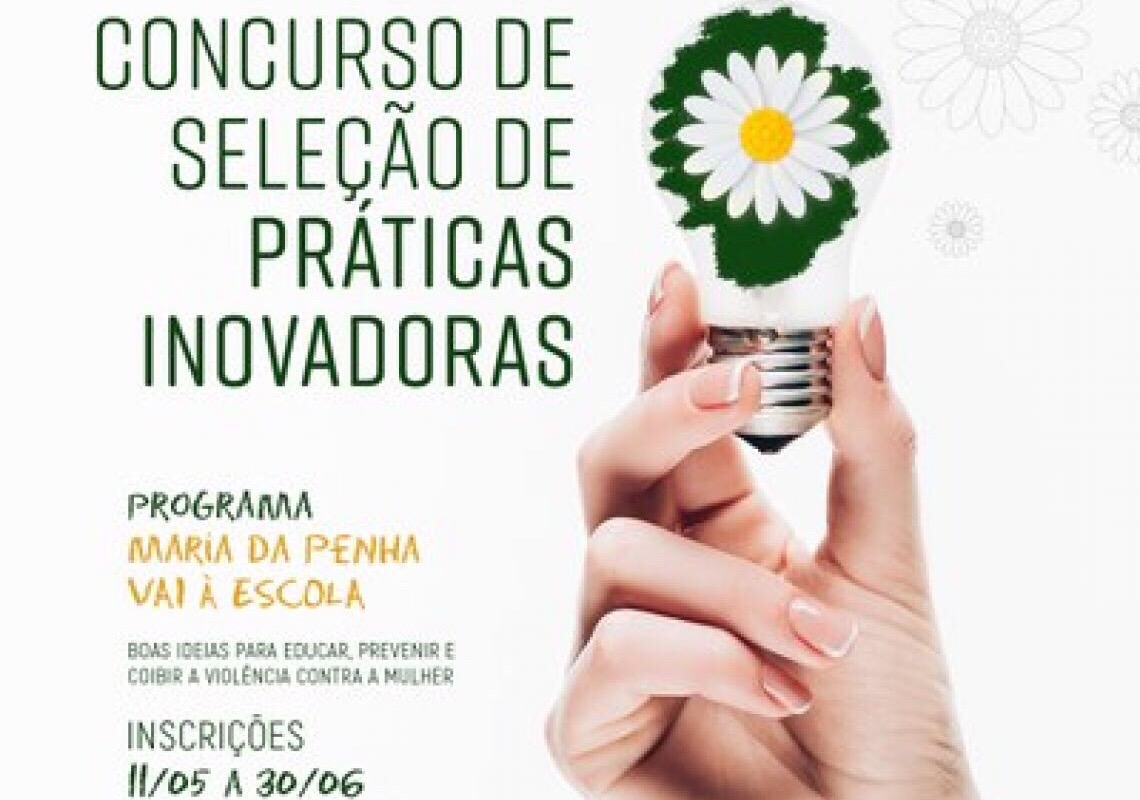 Maria da Penha Vai à Escola: Inscrições abertas para concurso de práticas inovadoras