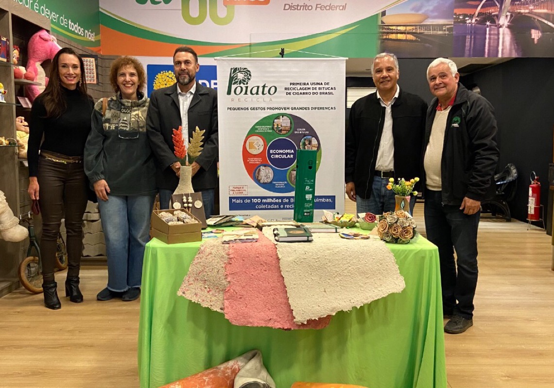 Distrito Federal recebe projeto pioneiro para reciclagem de bituca de cigarro