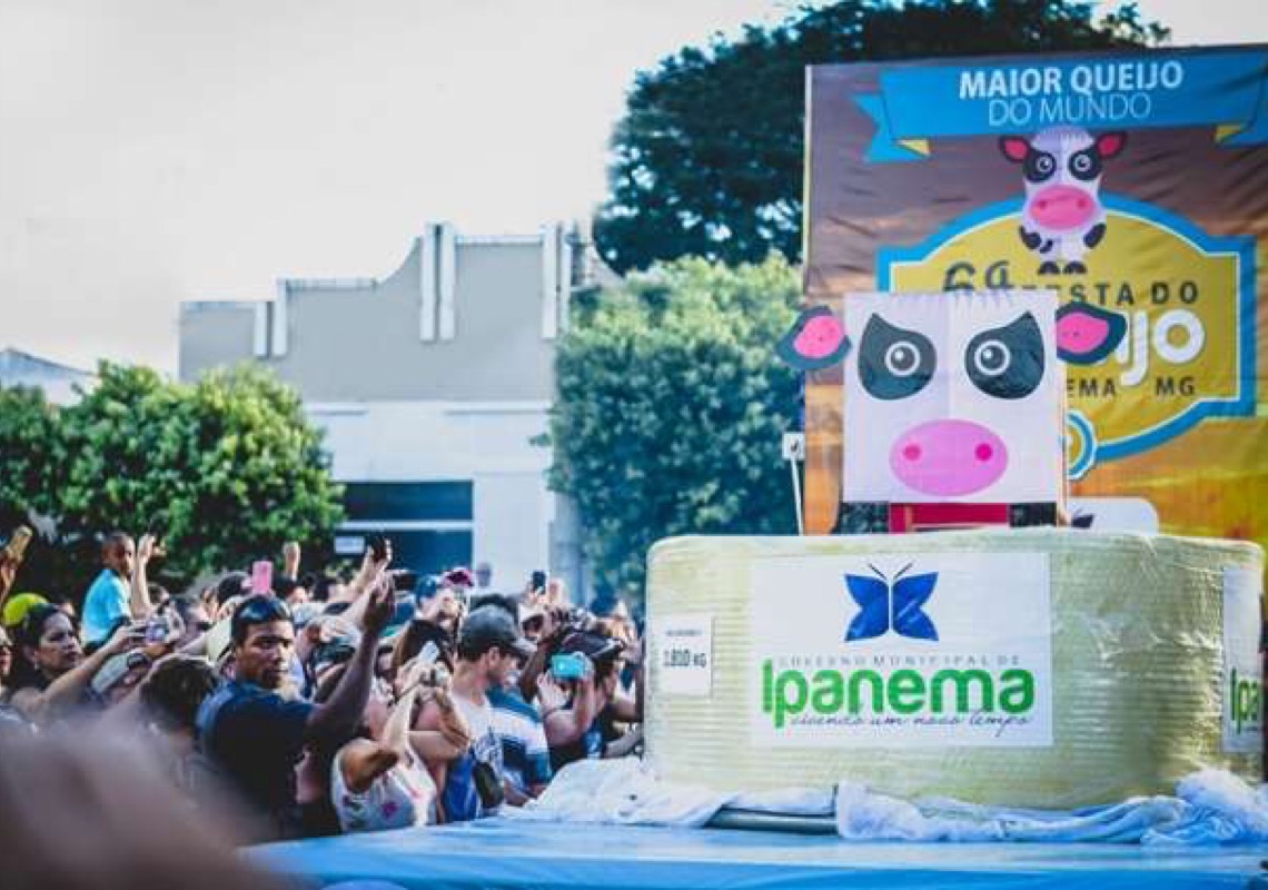 Maior queijo do mundo será produzido em Ipanema, Minas Gerais