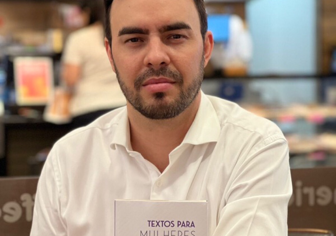 Thiago Mendes lança em Brasília o livro “Textos para Mulheres”