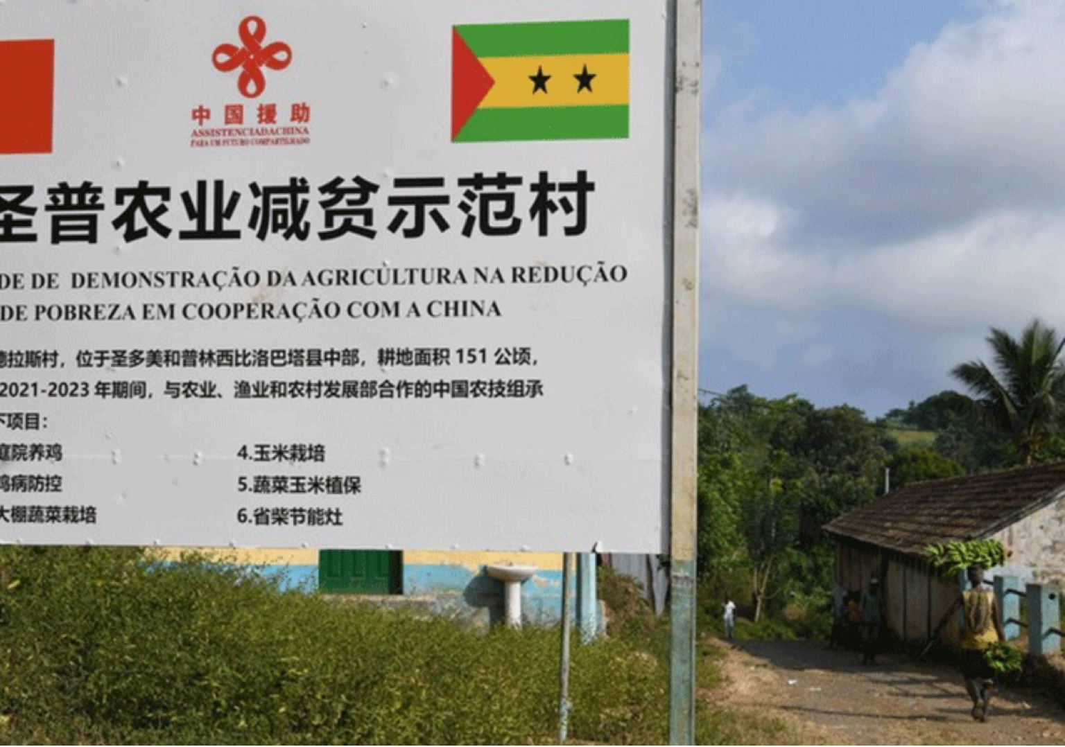 Tecnologia agrícola chinesa ajuda São Tomé e Príncipe