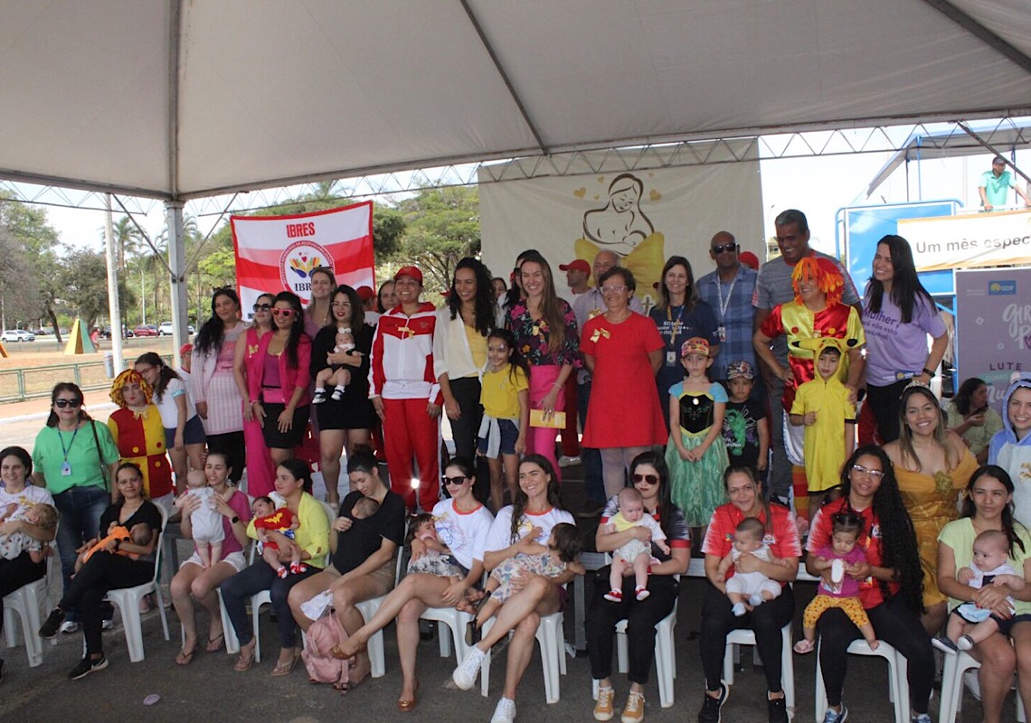 Parque da Cidade tem ação de sensibilização sobre aleitamento materno