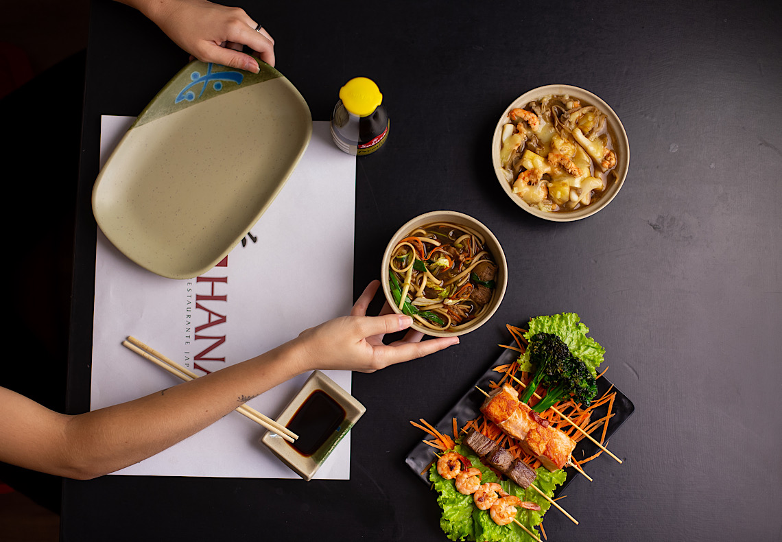 Haná Restaurante Japonês: oferece opções de pratos rápidos para o dia a dia
