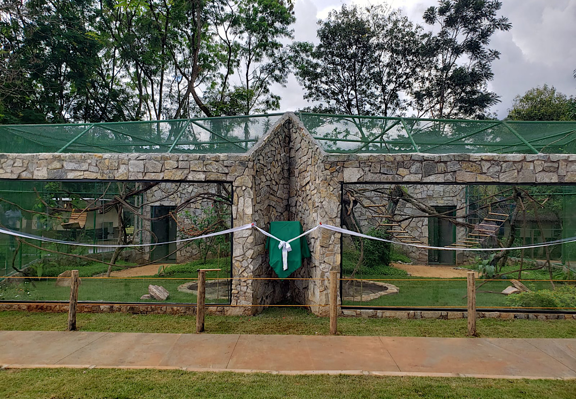Zoológico de Brasília inaugura novos recintos para micos, cervídeos e ariranhas