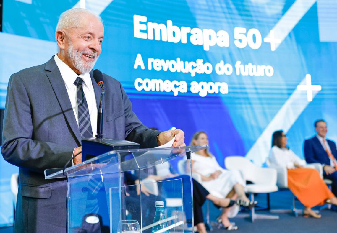 Presidente Lula critica orçamento da Embrapa e cobra Haddad