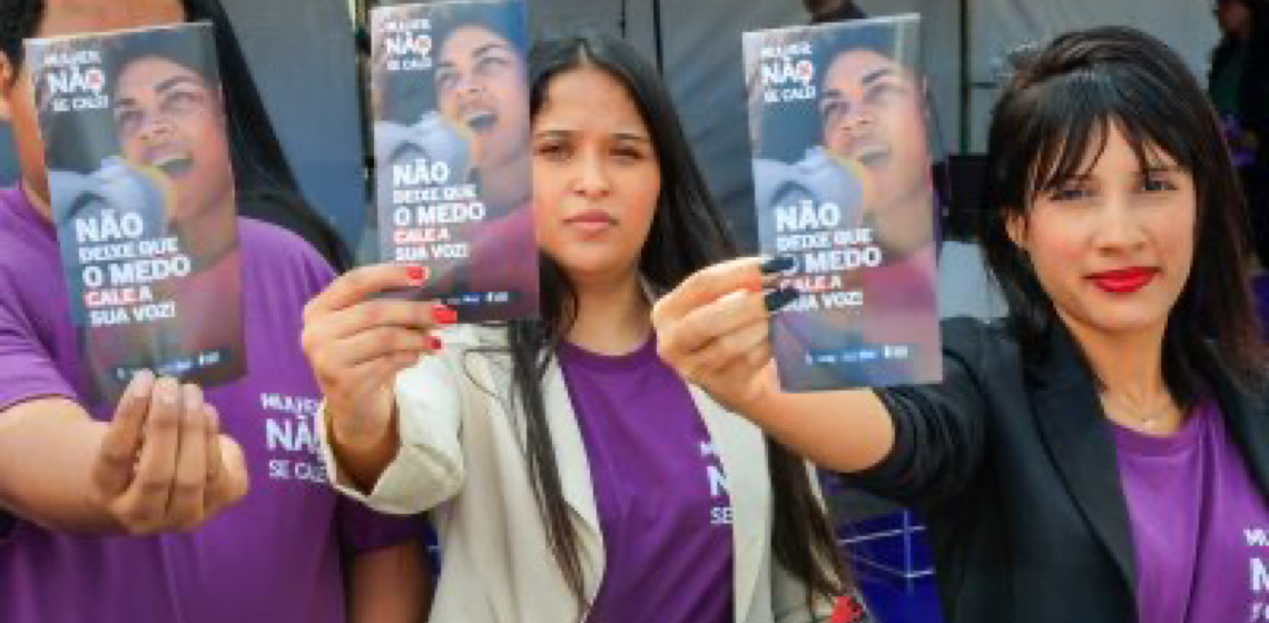 Campanha ‘Mulher, Não se Cale!’ é lançada na Feira Central de Ceilândia, no Distrito Federal