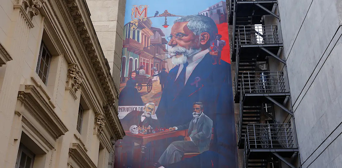 Academia Brasileira de Letras inaugura mural de Machado de Assis 