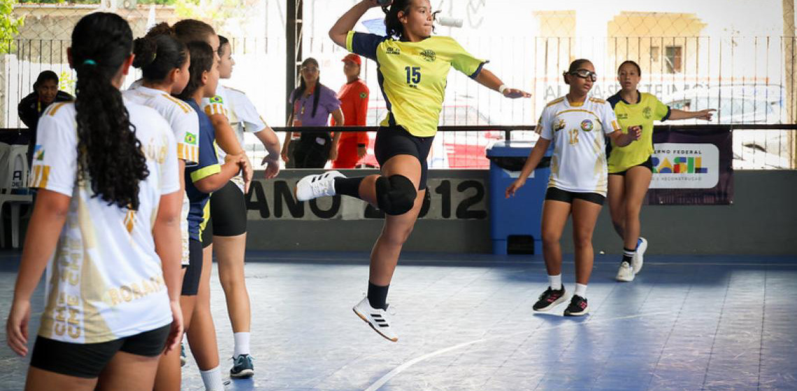 Equipes de handebol do DF se despedem dos Jogos Escolares Brasileiros