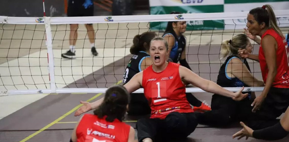 Sesi-SP garante título do Brasileiro de vôlei sentado feminino ao derrotar a Aspaego-GO