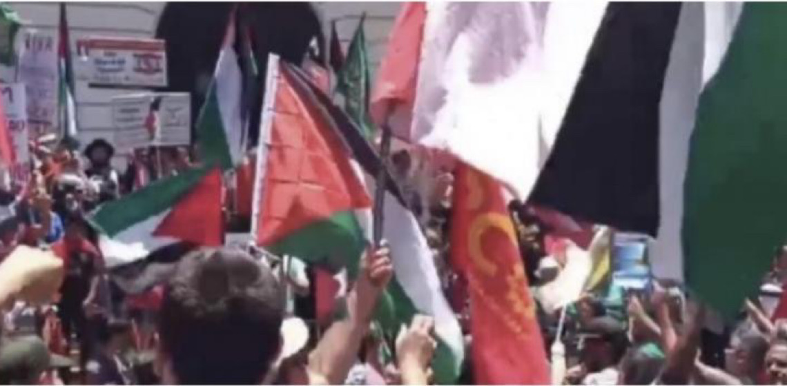 A poucos metros da Cúpula do G20, protestos contra mortes em Gaza e no Líbano