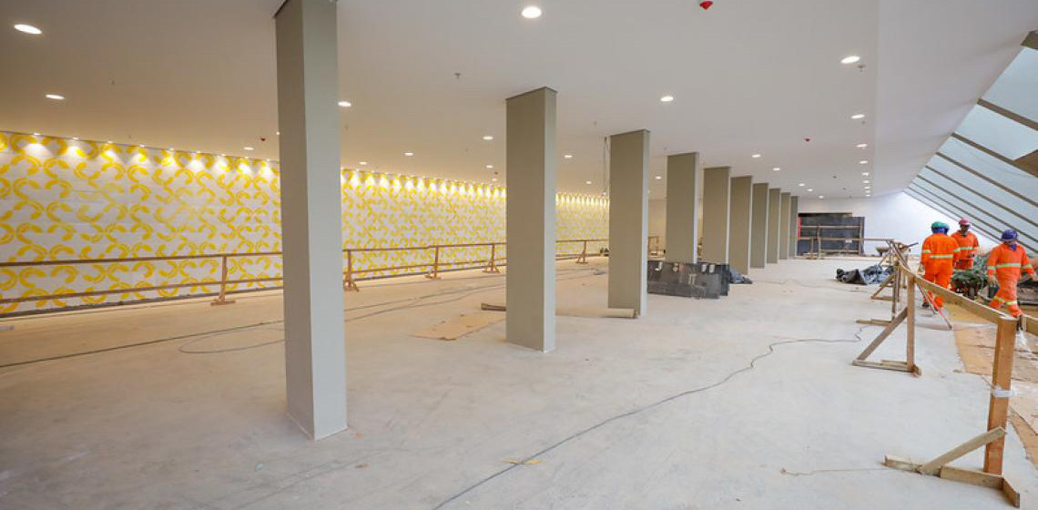 Obra do Teatro Nacional Claudio Santoro entra na fase de acabamento e pintura