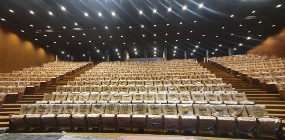 Reforma do Teatro Nacional: Trabalhos se concentram no foyer e dentro da Sala Martins Pena