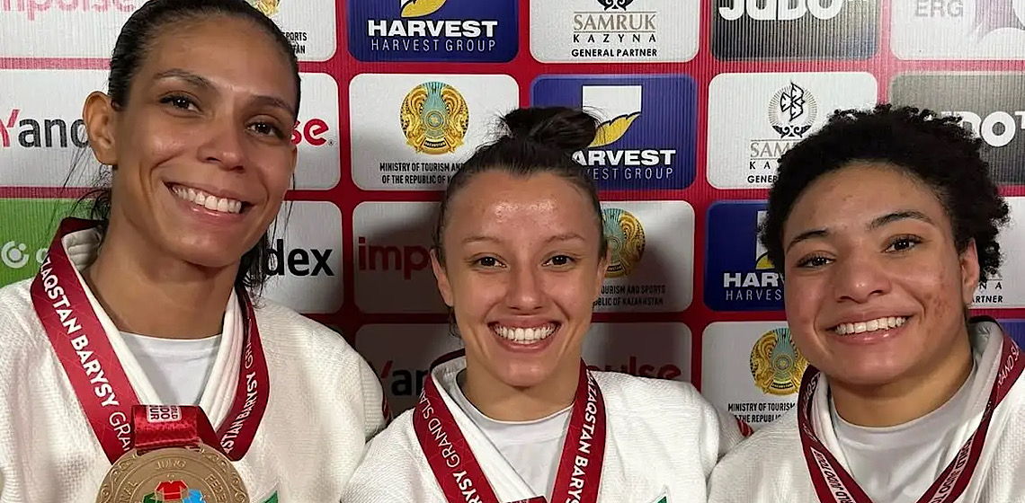 Brasileiras garantem três bronzes em 1º dia de Grand Slam de Judô