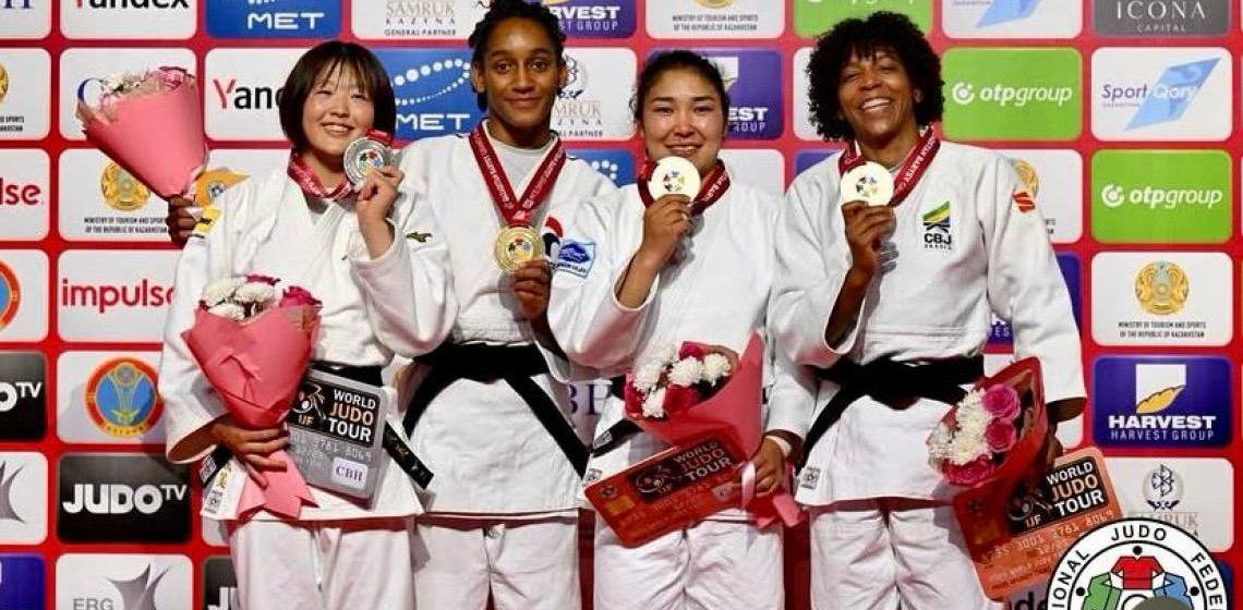 Rafaela Silva conquista 1º medalha em nova categoria; Luana também é bronze