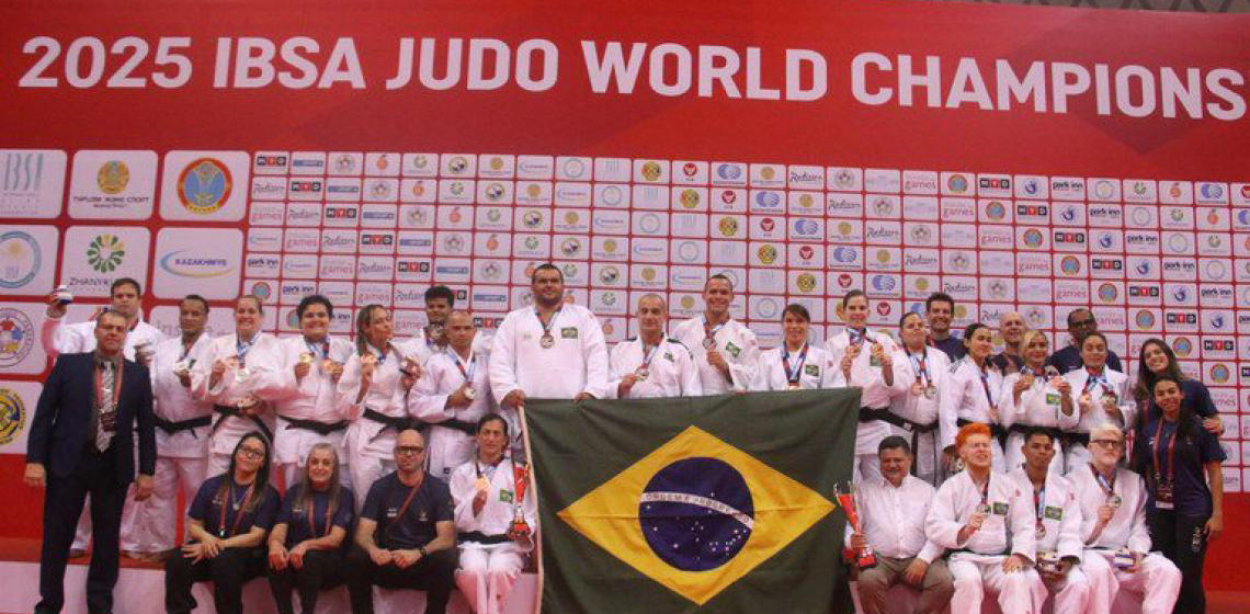 Brasil encerra Mundial de Judô Paralímpico com 13 medalhas e liderança geral