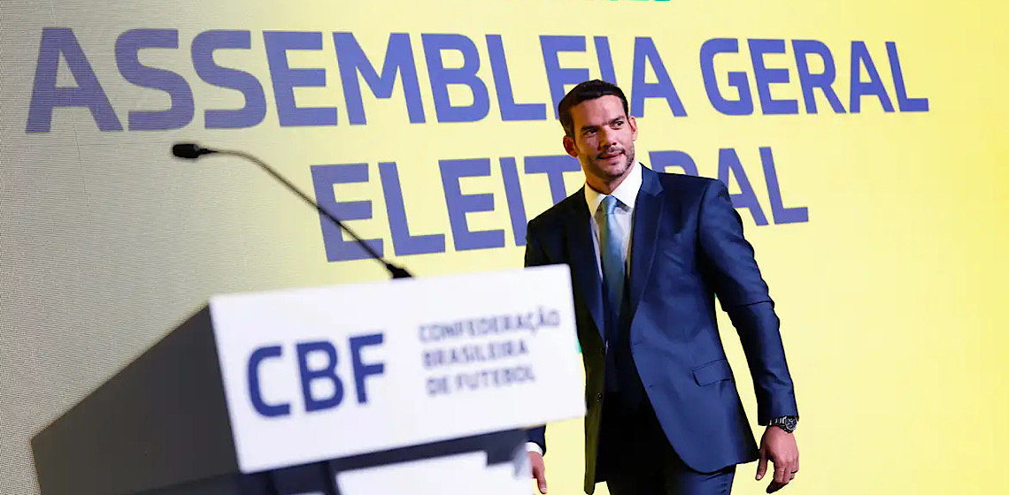 Candidato único, Samir Xaud é eleito novo presidente da CBF 