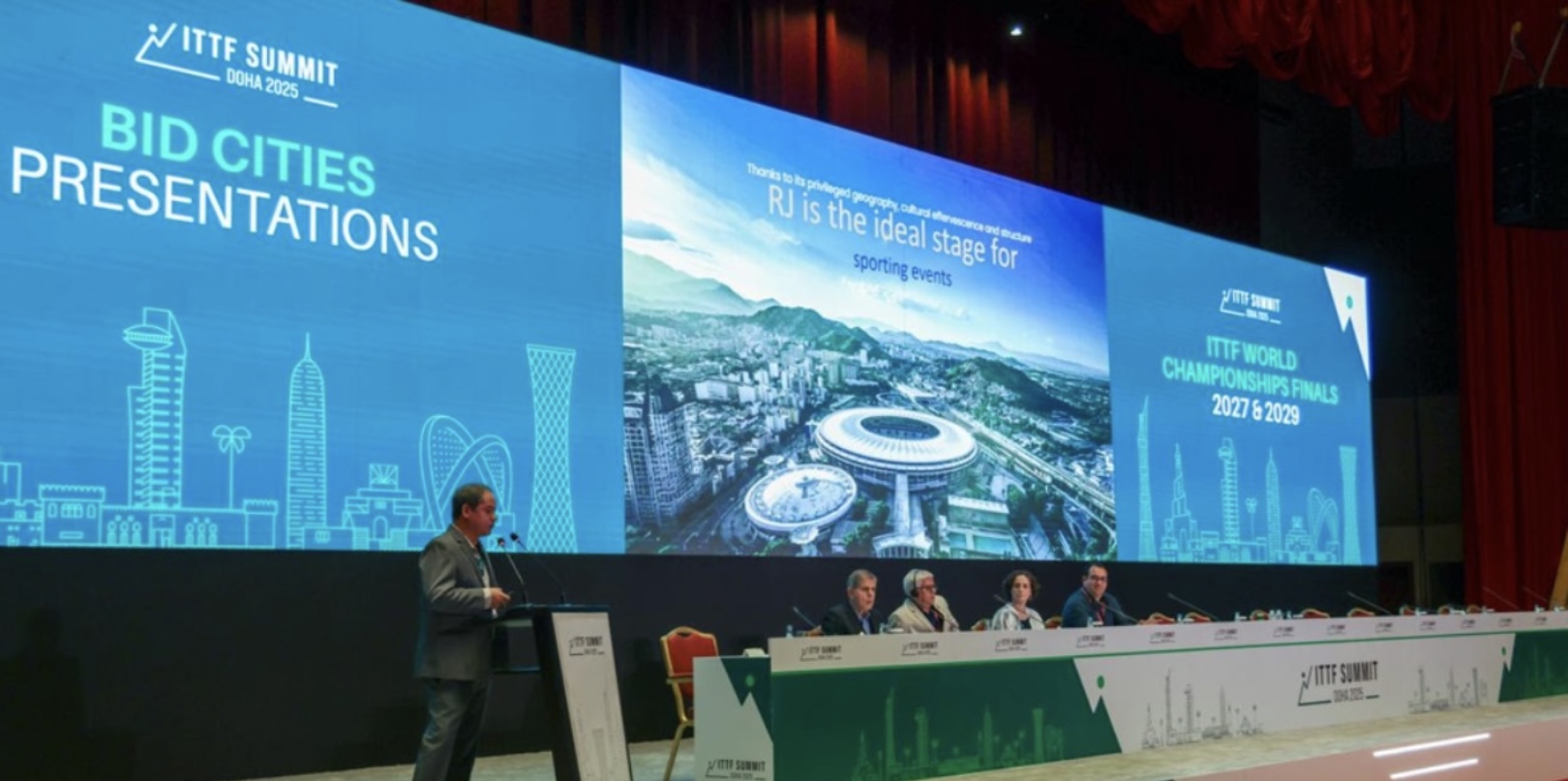 Rio de Janeiro será a sede do Mundial de Tênis de Mesa em 2029