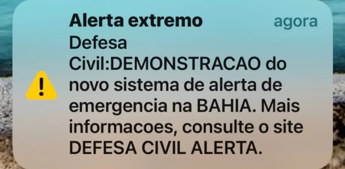 Nordestinos reagem à teste de alerta da Defesa Civil nos celulares: 'Susto'