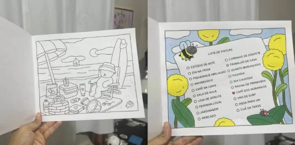 Livros de colorir viram febre na Bienal após explosão de Bobbie Goods nas redes