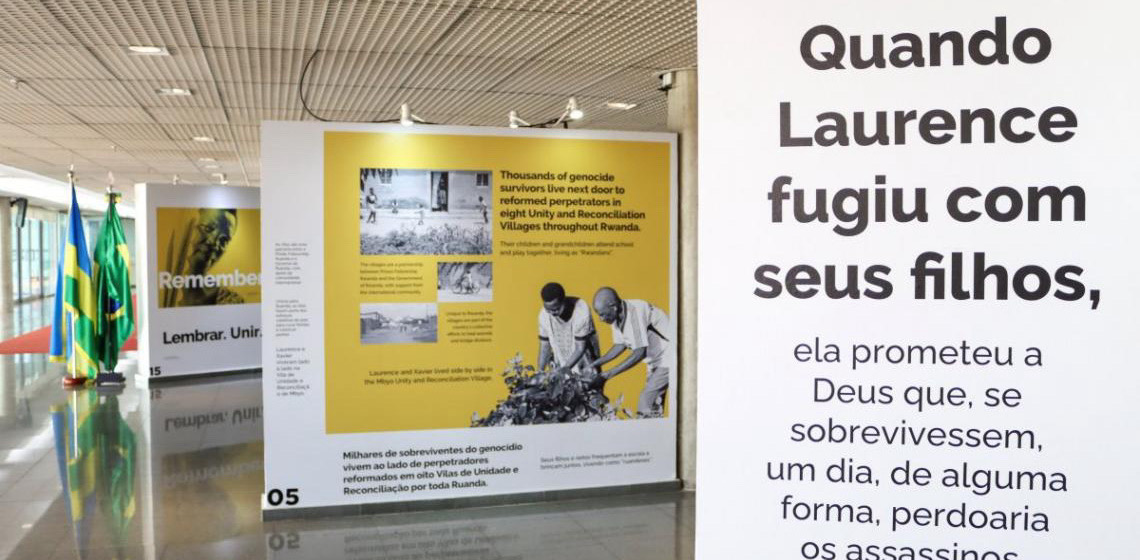 Exposição Kwibuka31 na Câmara Legislativa DF convida a refletir sobre a paz