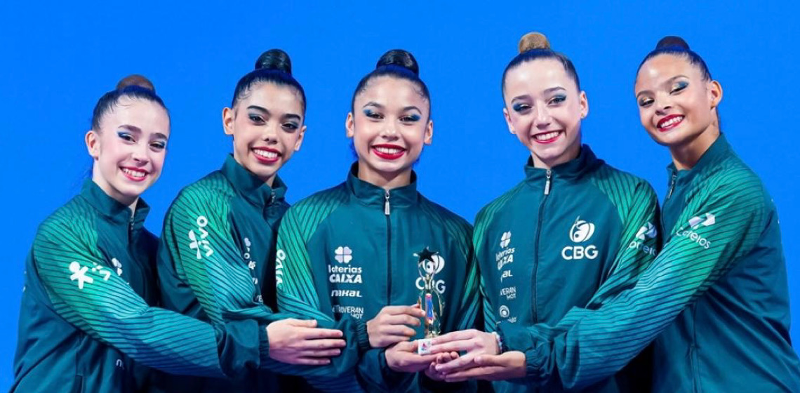 Seleção juvenil ganha 1º medalha brasileira em Mundial de ginástica rítmica