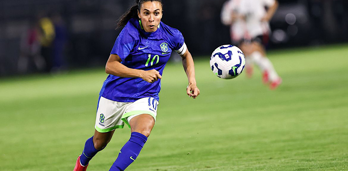 Será um marco para o futebol feminino, diz Marta sobre Copa no Brasil 