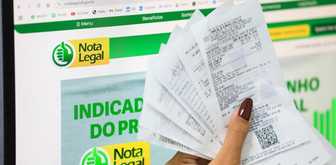 Prazo para indicar conta bancária no Nota Legal termina na sexta-feira, 4