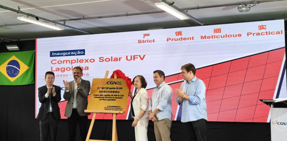 Projeto fotovoltaico greenfield da CGN inicia operação no Brasil, abastecendo 240 mil residências com eletricidade limpa