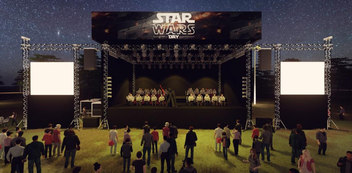 ‘Star Wars Day in Concert’ leva drones, orquestra e atividades educativas ao Planetário de Brasília