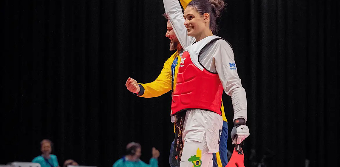 Jogos Mundiais Universitários: Maria Clara Pacheco é ouro no taekwondo 