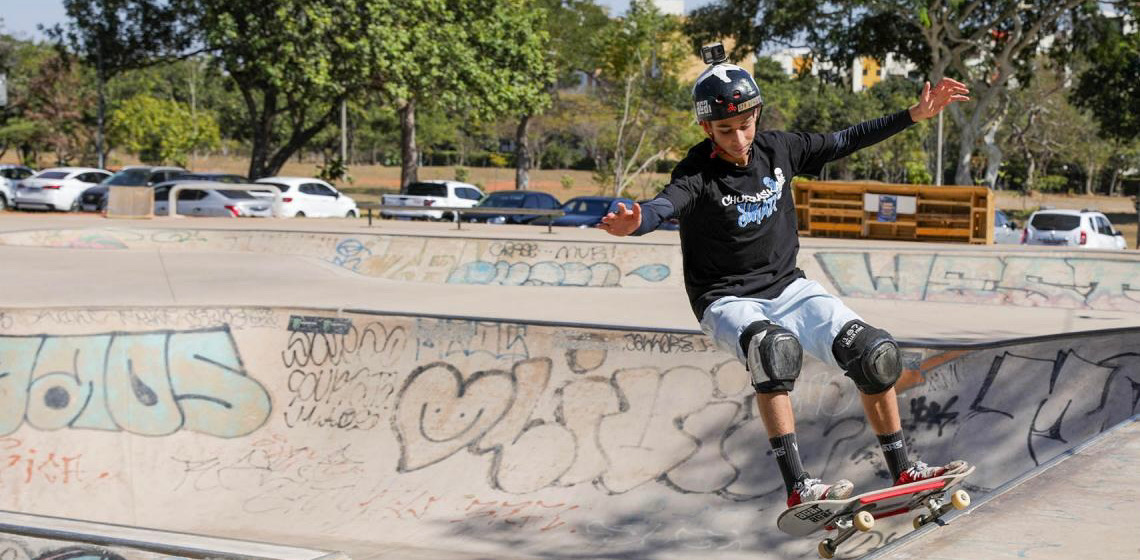 Skate Park da Octogonal completa dois anos, com incentivo ao esporte e lazer na região