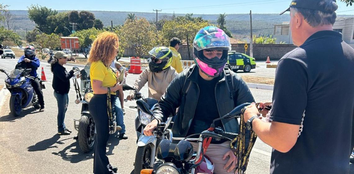 Ação educativa vai orientar sobre condução segura de motocicletas